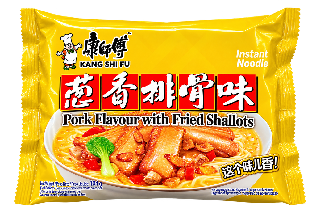 Kang Shi Fu Ramen sabor cerdo con chalota frita 104g