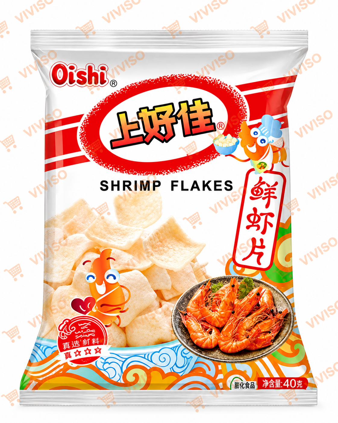 Oishi Aperitivo De Pan Sabor A Gamba 40 g