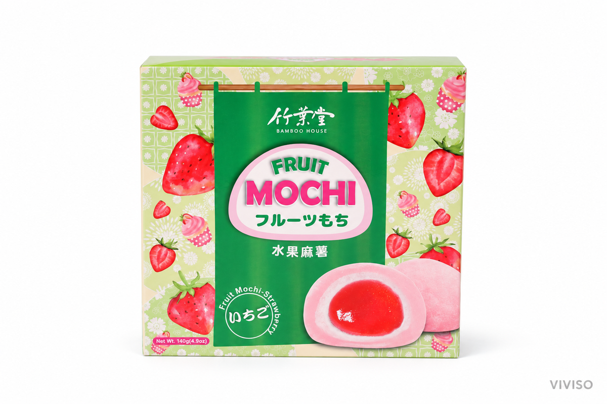 Bamboo House Mochi Sabor Fresa 140 g