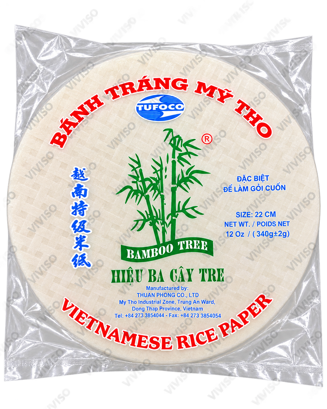 Bamboo Tree Papel de Arroz Vietnamita 22cm 340g